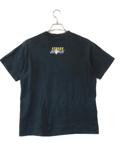 stussy（ステューシー）stussy (ステューシー) プリントTシャツ ブラック サイズ:Mediumの古着・服飾アイテム