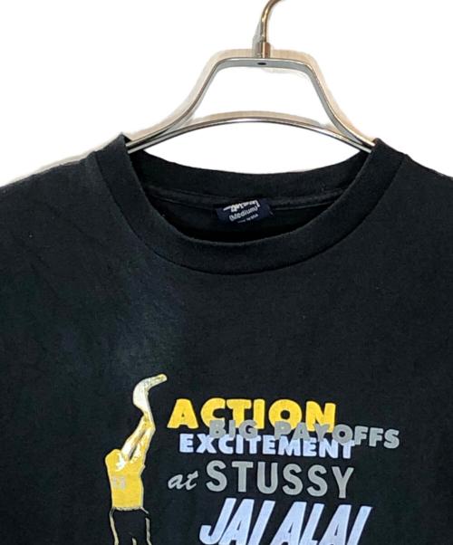 stussy（ステューシー）stussy (ステューシー) プリントTシャツ ブラック サイズ:Mediumの古着・服飾アイテム