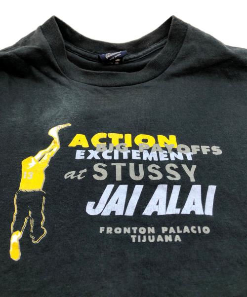 stussy（ステューシー）stussy (ステューシー) プリントTシャツ ブラック サイズ:Mediumの古着・服飾アイテム