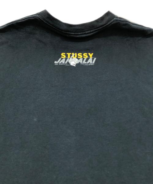stussy（ステューシー）stussy (ステューシー) プリントTシャツ ブラック サイズ:Mediumの古着・服飾アイテム