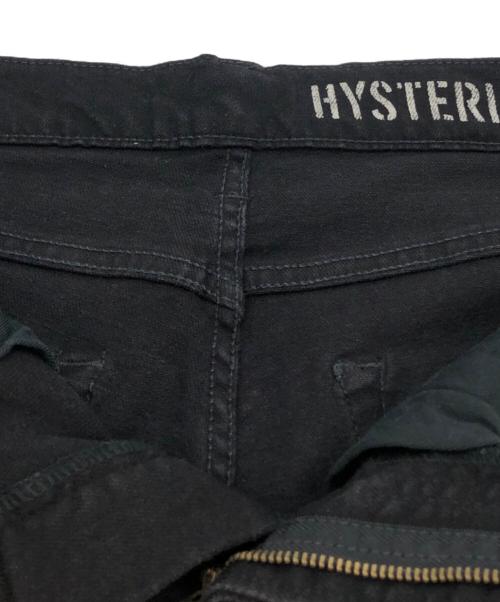 Hysteric Glamour（ヒステリックグラマー）Hysteric Glamour (ヒステリックグラマー) スタッズダメージ加工デニムパンツ ブラック サイズ:W29×L32の古着・服飾アイテム