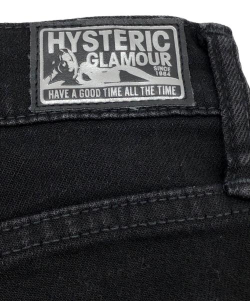 Hysteric Glamour（ヒステリックグラマー）Hysteric Glamour (ヒステリックグラマー) スタッズダメージ加工デニムパンツ ブラック サイズ:W29×L32の古着・服飾アイテム