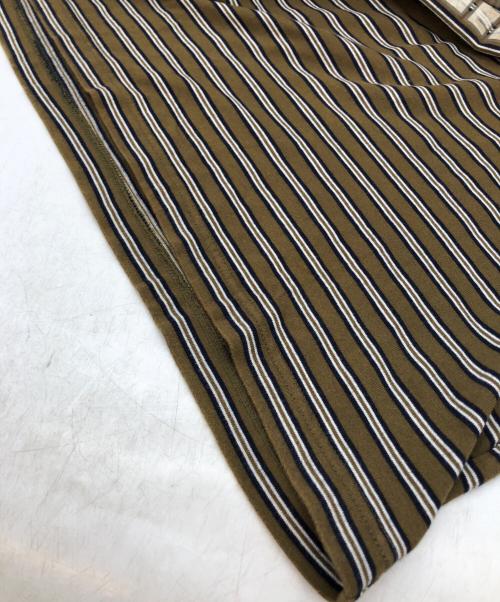 NIKE（ナイキ）NIKE (ナイキ) COMME des GARCONS JUNYA WATANABE MAN (コムデギャルソンジュンヤワタナベマン) 4連ロゴボーダーカットソー オリーブ サイズ:Sの古着・服飾アイテム