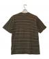 NIKE (ナイキ) COMME des GARCONS JUNYA WATANABE MAN (コムデギャルソンジュンヤワタナベマン) 4連ロゴボーダーカットソー オリーブ サイズ:S：10000円