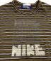 中古・古着 NIKE (ナイキ) COMME des GARCONS JUNYA WATANABE MAN (コムデギャルソンジュンヤワタナベマン) 4連ロゴボーダーカットソー オリーブ サイズ:S：10000円