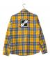 WE11DONE (ウェルダン) CHECKED LOGO PRINT SHIRT オレンジ サイズ:M：15000円