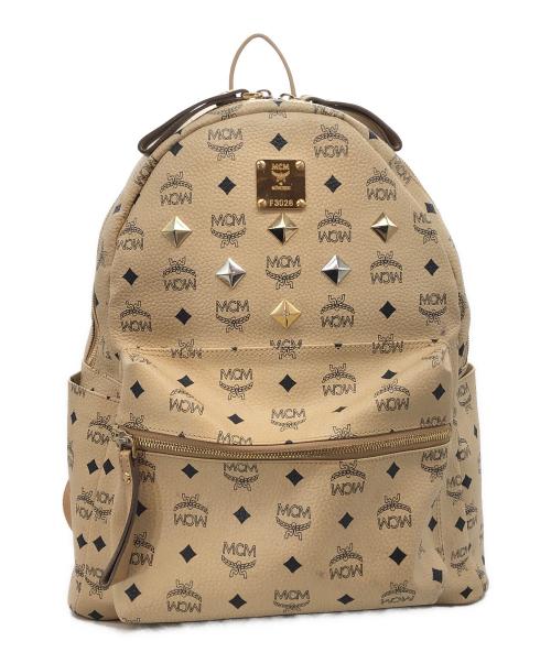 MCM（エムシーエム）MCM (エムシーエム) スタッズリュック アイボリーの古着・服飾アイテム