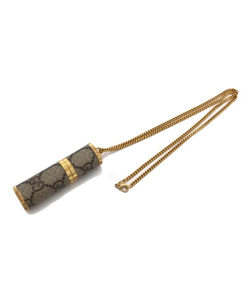 GUCCI（グッチ）GUCCI (グッチ) GGスプリーム メタルフレグランスアトマイザー ブラウン サイズ:下記参照の古着・服飾アイテム