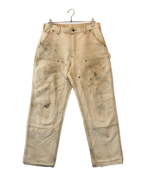 CarHartt（カーハート）CarHartt (カーハート) ダブルニーペインターパンツ ベージュ サイズ:34×32の古着・服飾アイテム