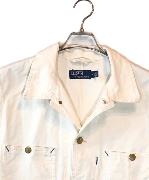 POLO RALPH LAUREN（ポロ・ラルフローレン）POLO RALPH LAUREN (ポロ・ラルフローレン) カバーオール ホワイト サイズ:Mの古着・服飾アイテム
