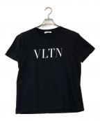 VALENTINOヴァレンティノ）の古着「ロゴプリントTシャツ」｜ブラック