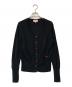 Vivienne Westwood RED LABEL（ヴィヴィアンウエストウッドレッドレーベル）の古着「リネンコットンオーブ刺繍ニットカーディガン」｜ブラック