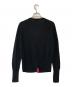 Vivienne Westwood RED LABEL (ヴィヴィアンウエストウッドレッドレーベル) リネンコットンオーブ刺繍ニットカーディガン ブラック サイズ:2：12000円
