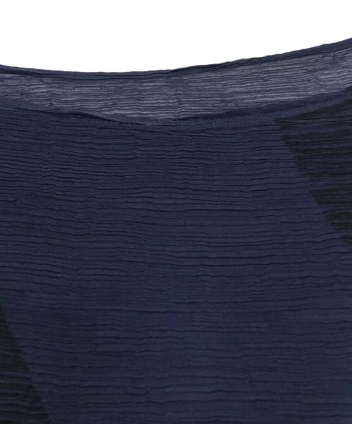 me ISSEY MIYAKE（ミーイッセイ ミヤケ）me ISSEY MIYAKE (ミーイッセイ ミヤケ) プリーツワンピース ネイビー サイズ:下記参照の古着・服飾アイテム