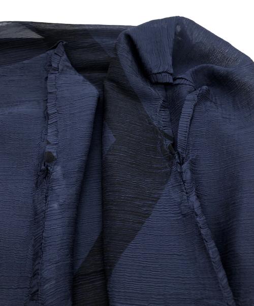 me ISSEY MIYAKE（ミーイッセイ ミヤケ）me ISSEY MIYAKE (ミーイッセイ ミヤケ) プリーツワンピース ネイビー サイズ:下記参照の古着・服飾アイテム