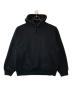 SUPREME（シュプリーム）の古着「SATIN APPLIQUE HOODED SWEATSHIRT」｜ブラック