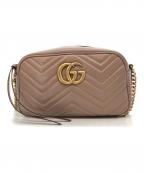 GUCCIグッチ）の古着「GGチェーンショルダーバッグ」｜ピンク