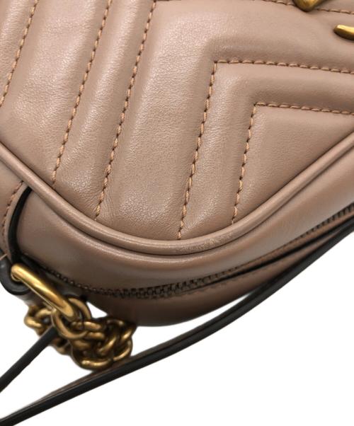 GUCCI（グッチ）GUCCI (グッチ) GGチェーンショルダーバッグ ピンクの古着・服飾アイテム