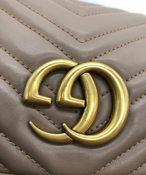 GUCCI（グッチ）GUCCI (グッチ) GGチェーンショルダーバッグ ピンクの古着・服飾アイテム