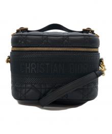 Christian Dior（クリスチャン ディオール）の古着「トラベル スモール バニティバッグ」｜ブラック