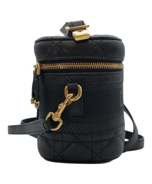 Christian Dior（クリスチャン ディオール）Christian Dior (クリスチャン ディオール) トラベル スモール バニティバッグ ブラックの古着・服飾アイテム
