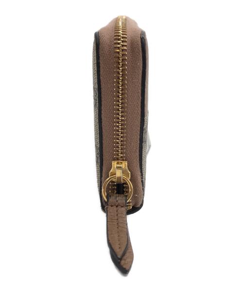 GUCCI（グッチ）GUCCI (グッチ) GGマーモント ジップアップラウンドウォレット ベージュの古着・服飾アイテム