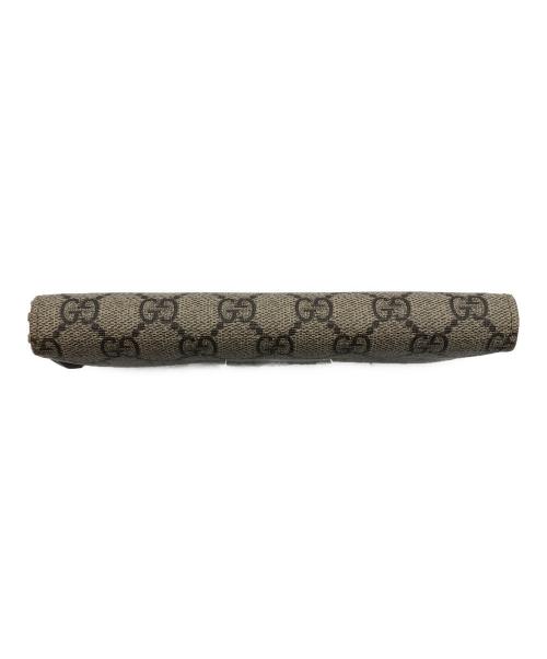 GUCCI（グッチ）GUCCI (グッチ) GGマーモント ジップアップラウンドウォレット ベージュの古着・服飾アイテム