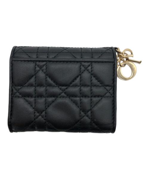 Christian Dior（クリスチャン ディオール）Christian Dior (クリスチャン ディオール) レディ ディオール ロータスウォレット ブラックの古着・服飾アイテム