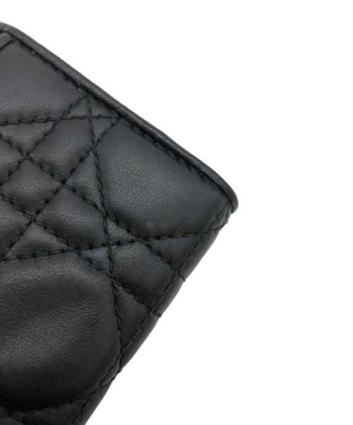 Christian Dior（クリスチャン ディオール）Christian Dior (クリスチャン ディオール) レディ ディオール ロータスウォレット ブラックの古着・服飾アイテム