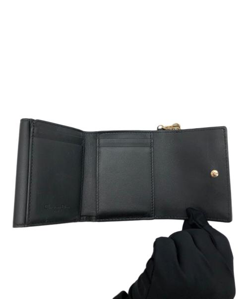 Christian Dior（クリスチャン ディオール）Christian Dior (クリスチャン ディオール) レディ ディオール ロータスウォレット ブラックの古着・服飾アイテム