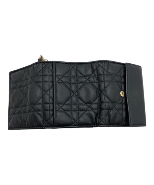 Christian Dior（クリスチャン ディオール）Christian Dior (クリスチャン ディオール) レディ ディオール ロータスウォレット ブラックの古着・服飾アイテム
