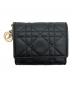 Christian Dior（クリスチャン ディオール）の古着「レディ ディオール ロータスウォレット」｜ブラック
