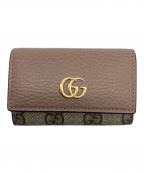 GUCCIグッチ）の古着「GGマーモントキーケース」｜ピンク