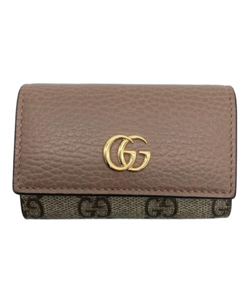GUCCI（グッチ）GUCCI (グッチ) GGマーモントキーケース ピンクの古着・服飾アイテム