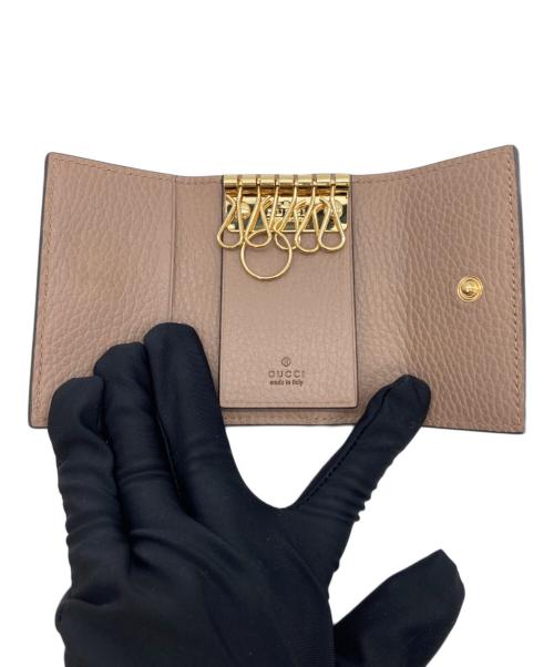 GUCCI（グッチ）GUCCI (グッチ) GGマーモントキーケース ピンクの古着・服飾アイテム