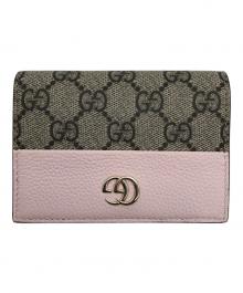 GUCCI（グッチ）の古着「ダブルG バイカラー スモールウォレット」｜ベージュ