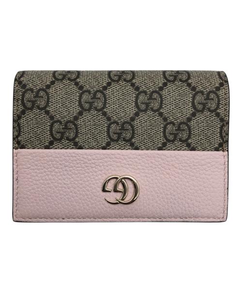 GUCCI（グッチ）GUCCI (グッチ) ダブルG バイカラー スモールウォレット ベージュの古着・服飾アイテム