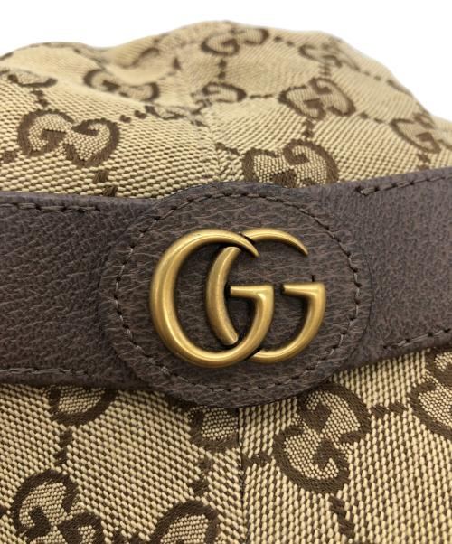 GUCCI（グッチ）GUCCI (グッチ) バケットハット ブラウン サイズ:M　58cmの古着・服飾アイテム