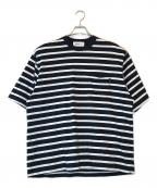 everyoneエブリワン）の古着「border short sleeve tee shirt」｜ネイビー