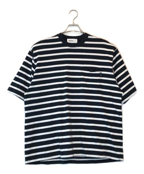 everyone（エブリワン）everyone (エブリワン) border short sleeve tee shirt ネイビー サイズ:Lの古着・服飾アイテム