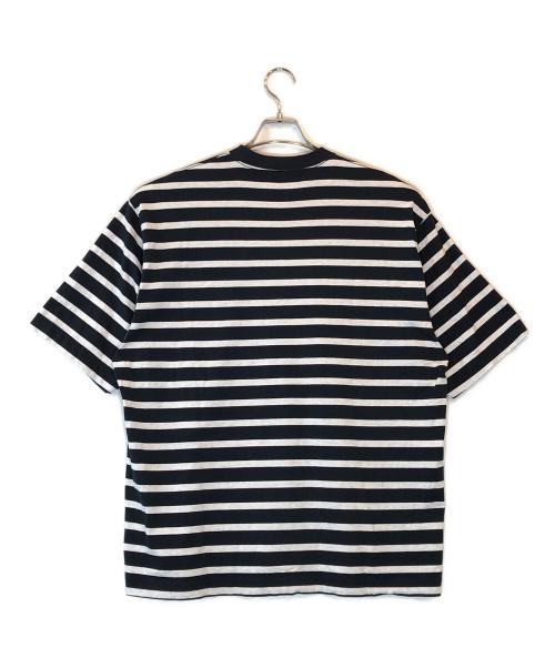 everyone（エブリワン）everyone (エブリワン) border short sleeve tee shirt ネイビー サイズ:Lの古着・服飾アイテム