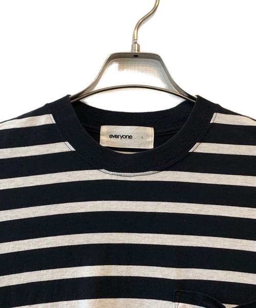 everyone（エブリワン）everyone (エブリワン) border short sleeve tee shirt ネイビー サイズ:Lの古着・服飾アイテム