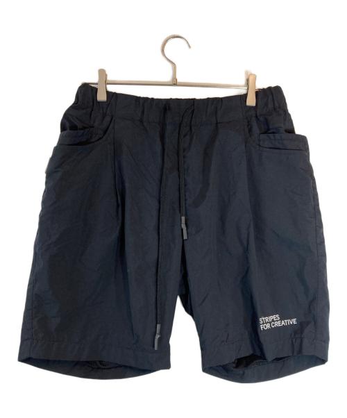 Stripes For Creative（ストライプ フォー クリエイティブ）Stripes For Creative (ストライプ フォー クリエイティブ) 21SS TAPERED EASY SHORTS NYLON ブラック サイズ:Mの古着・服飾アイテム