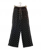 MAISON SPECIALメゾンスペシャル）の古着「Jacquard Jersey Pants」｜ブラック