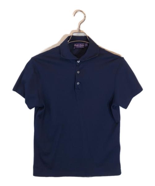 RALPH LAUREN Purple Label（ラルフ ローレン パープル レーベル）RALPH LAUREN Purple Label (ラルフ ローレン パープル レーベル) ワイドカラーポロシャツ ネイビー サイズ:SIZE Sの古着・服飾アイテム