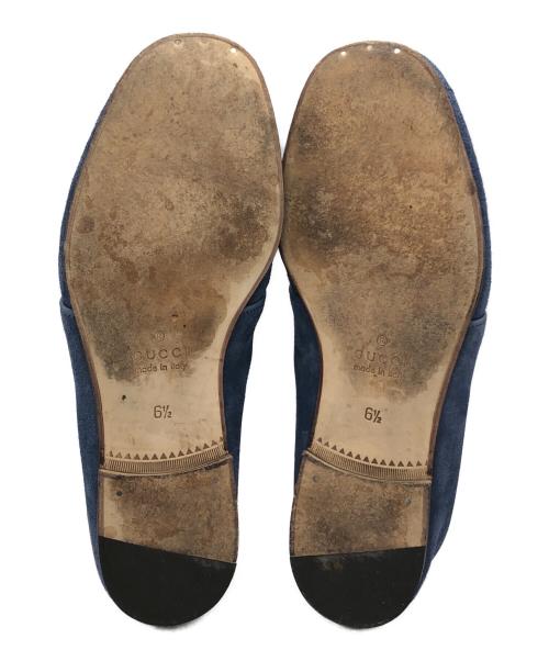 GUCCI（グッチ）GUCCI (グッチ) スウェードチャッカブーツ ブルー サイズ:SIZE 61/2の古着・服飾アイテム
