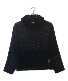 stussy（ステューシー）の古着「Cotton Mesh Hoodie」｜ブラック