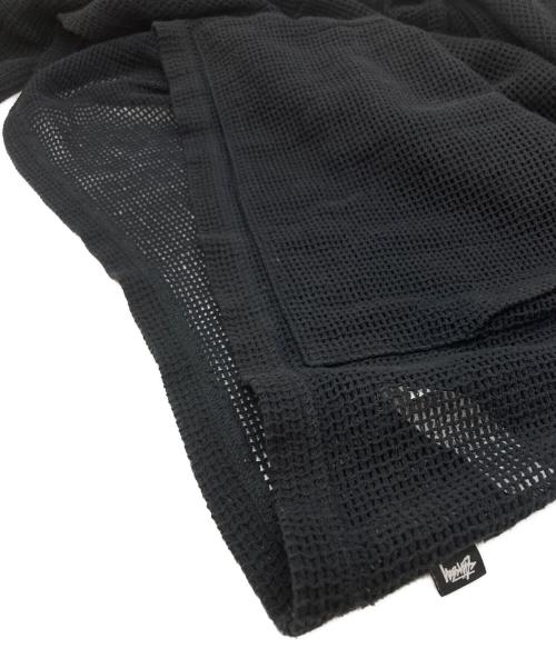 stussy（ステューシー）stussy (ステューシー) Cotton Mesh Hoodie ブラック サイズ:Mの古着・服飾アイテム