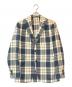 LARDINI（ラルディーニ）の古着「チェック柄シルクテーラードジャケット」｜グレー×ベージュ