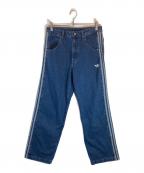adidasアディダス）の古着「FIREBIRD ADICOLOR DENIM PANTS」｜インディゴ